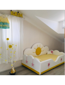 Montessori 90x190 Güneş Desenli Çocuk Yatağı 